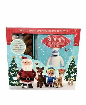 Rudolph the Red-Nosed Reindeer Crochet Kit Thunder Bay Press New Box Set